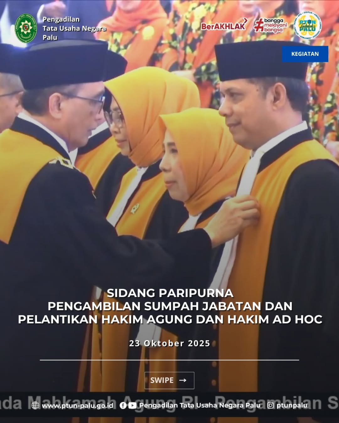 Jakarta, 23 Oktober 2025Wakil Ketua Pengadilan Tata Usaha Negara Palu bapak Dedy Kurniawan, S.H (1)