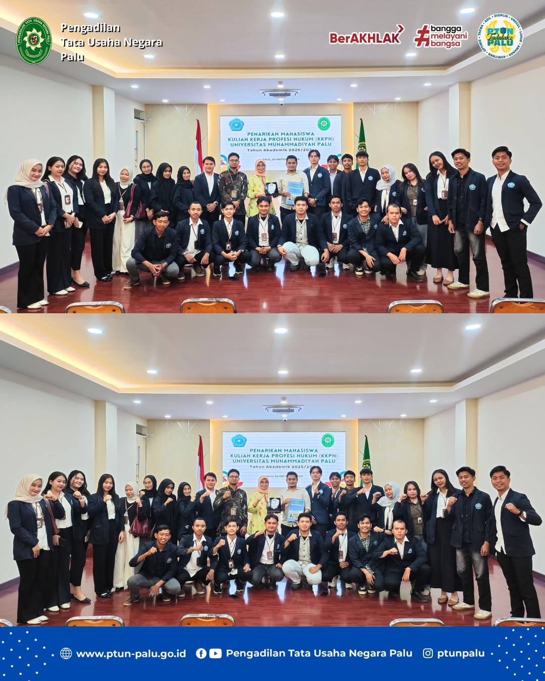 Palu, 24 Oktober 2025Mahasiswa Fakultas Hukum Universitas Muhammadiyah Palu mengakhiri Program (3)